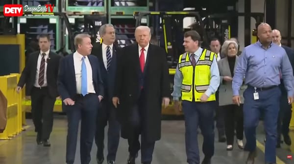 Trump visited a Ford factory to promote manufacturing in Detroit
